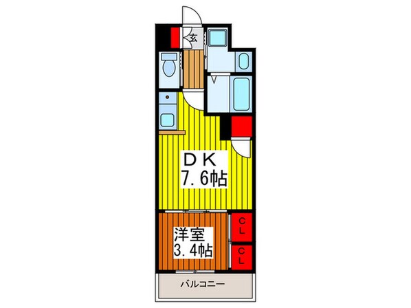 アクシーズタワー川口Ⅷの物件間取画像